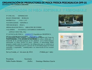 Certificado Pesca Sostenible